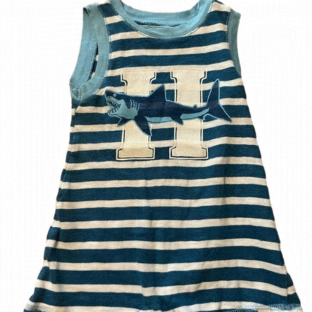 Hatley Boys Romper 6 12 Months Blue Shark One Piece Play Suit Baby Boy Outfit 6m